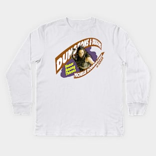 Dungeons & Dragons: Honor Among Thieves Michelle Rodriguez as Holga fan works graphic design by ironpaette Kids Long Sleeve T-Shirt